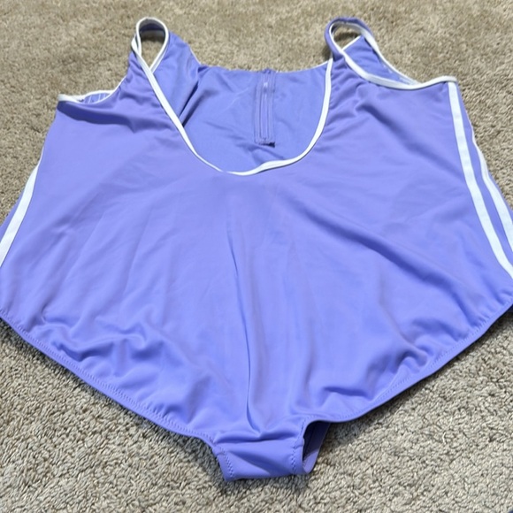 Adidas Originals adicolor logo swimsuit Primeblue 4X Beach Swim Plus Size - Picture 6 of 6